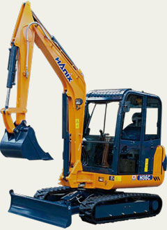 mini digger for hire 